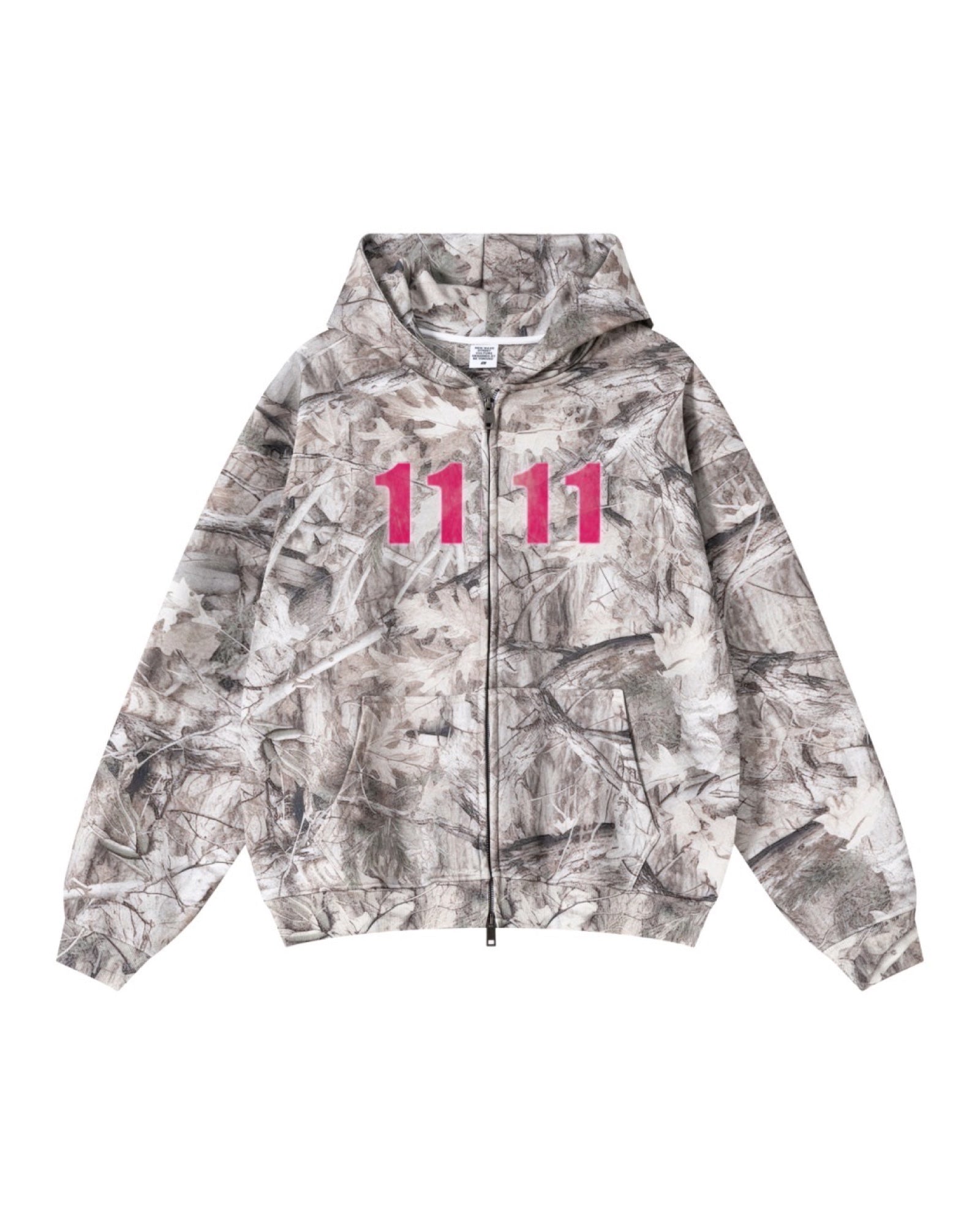 I Know What You Wished For Camo Zip-Up Hoodie
