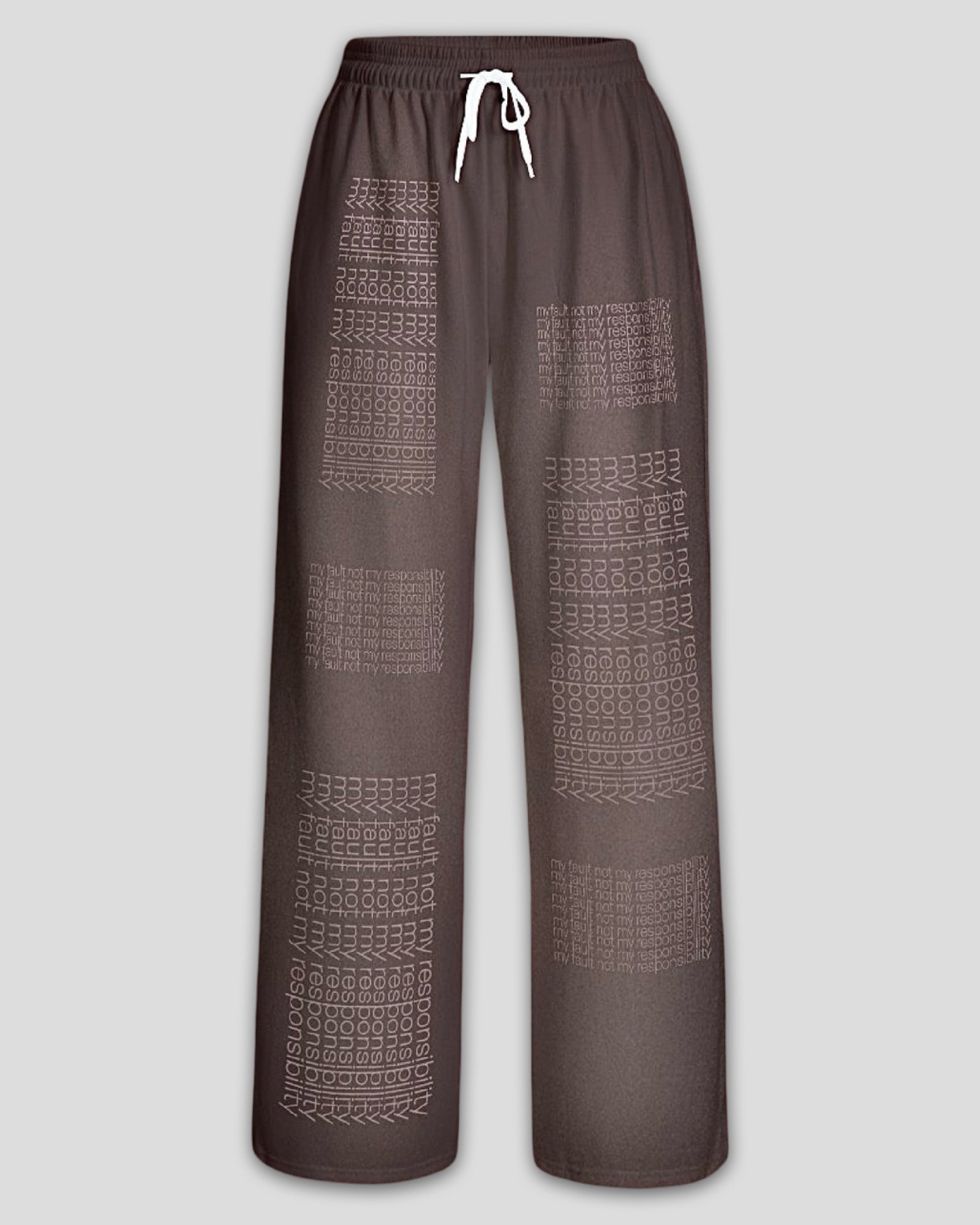 My Fault Not My Responsibility Knitted Fleece Lounge Pants