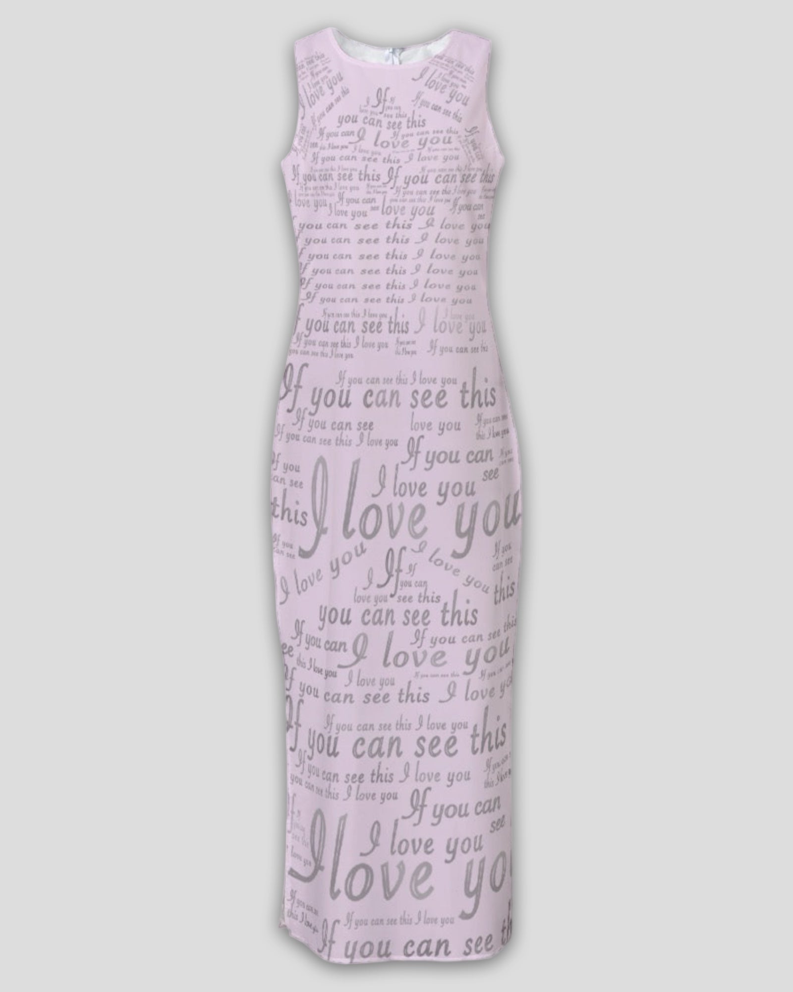 If You Can See This Draped Chiffon Sleeveless Hourglass Dress