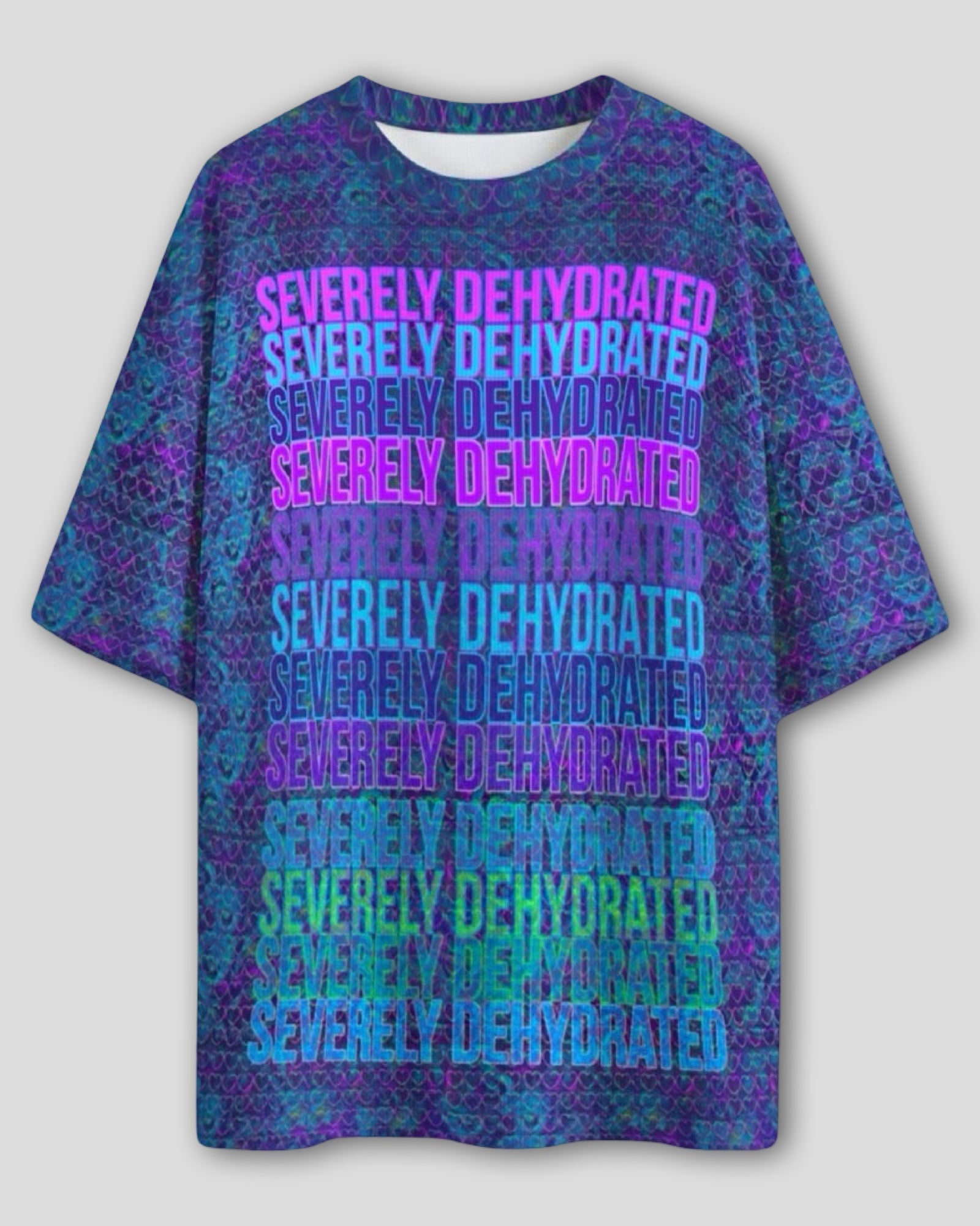 Severely Dehydrated Premium Waffle Knit Unisex Oversize Drop Shoulder T-Shirt