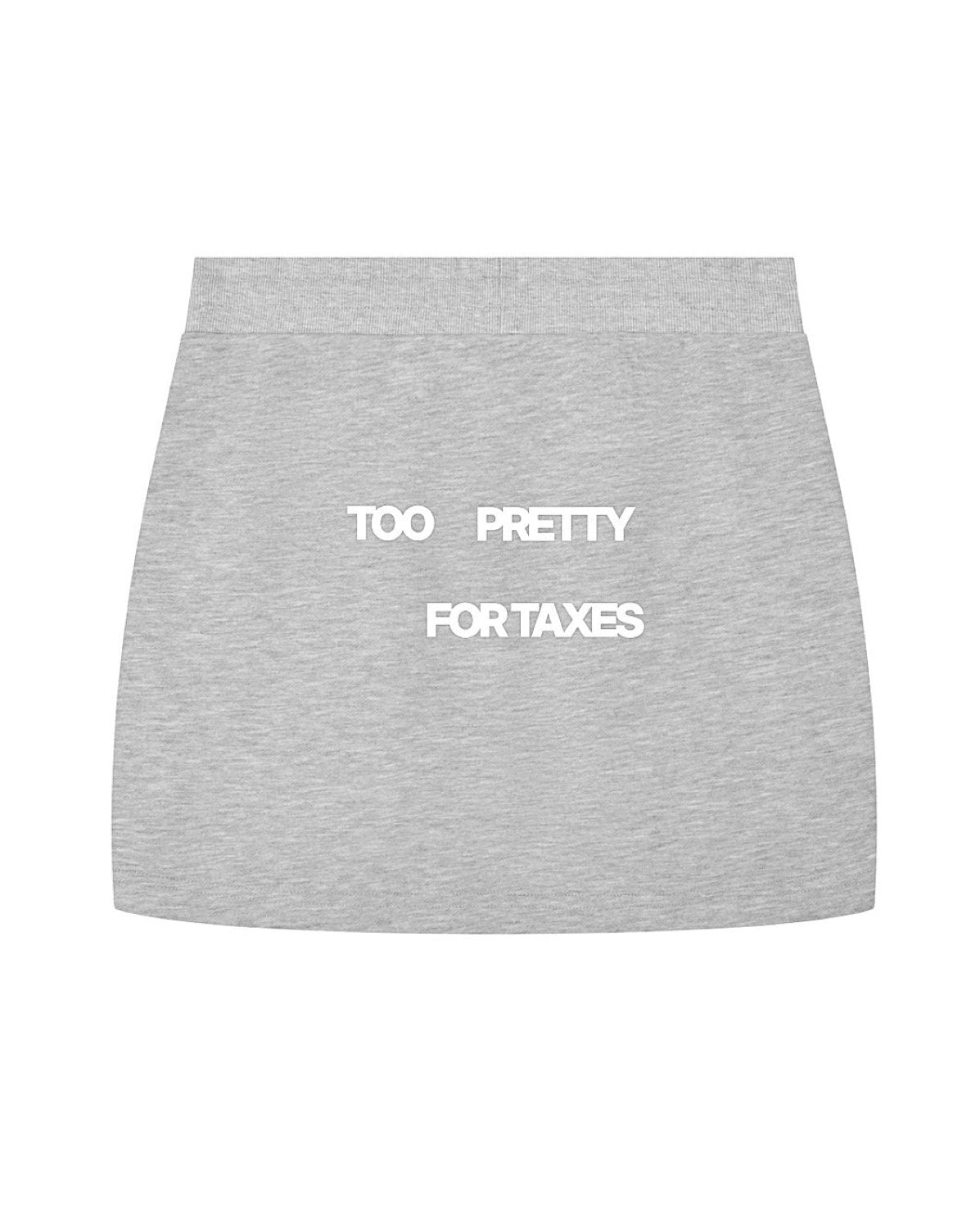 Too Pretty For Taxes Drawstring Mini Skirt