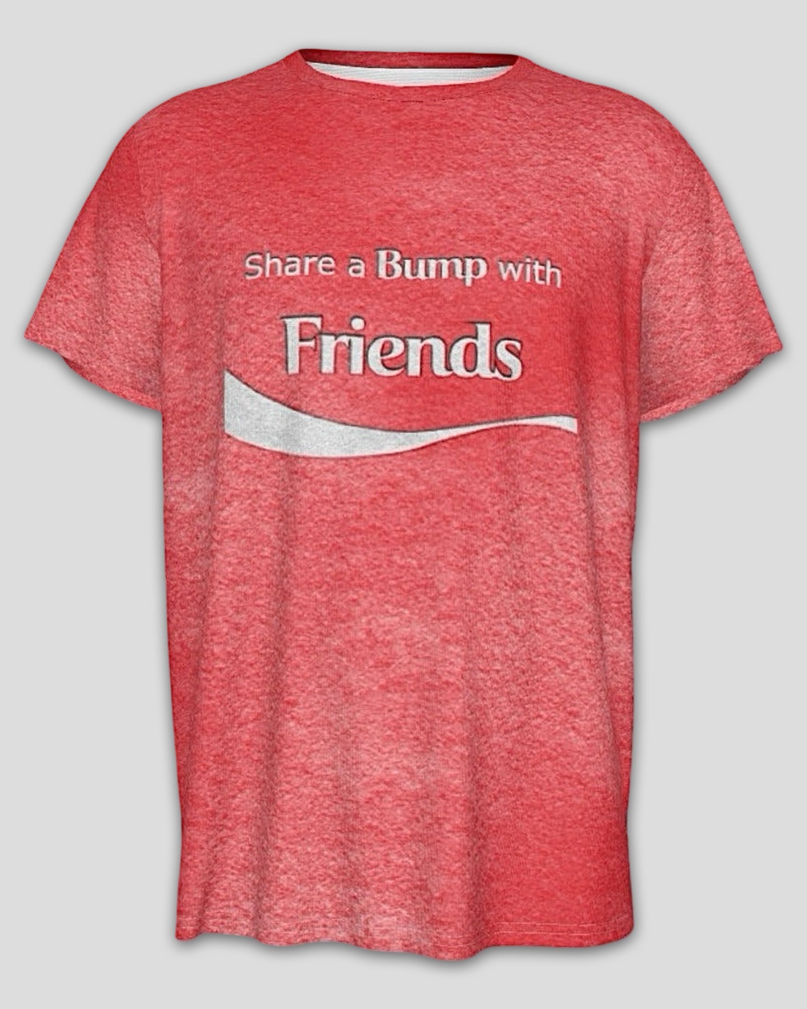 Share a Bump With Friends Faded Round Neck T-Shirt