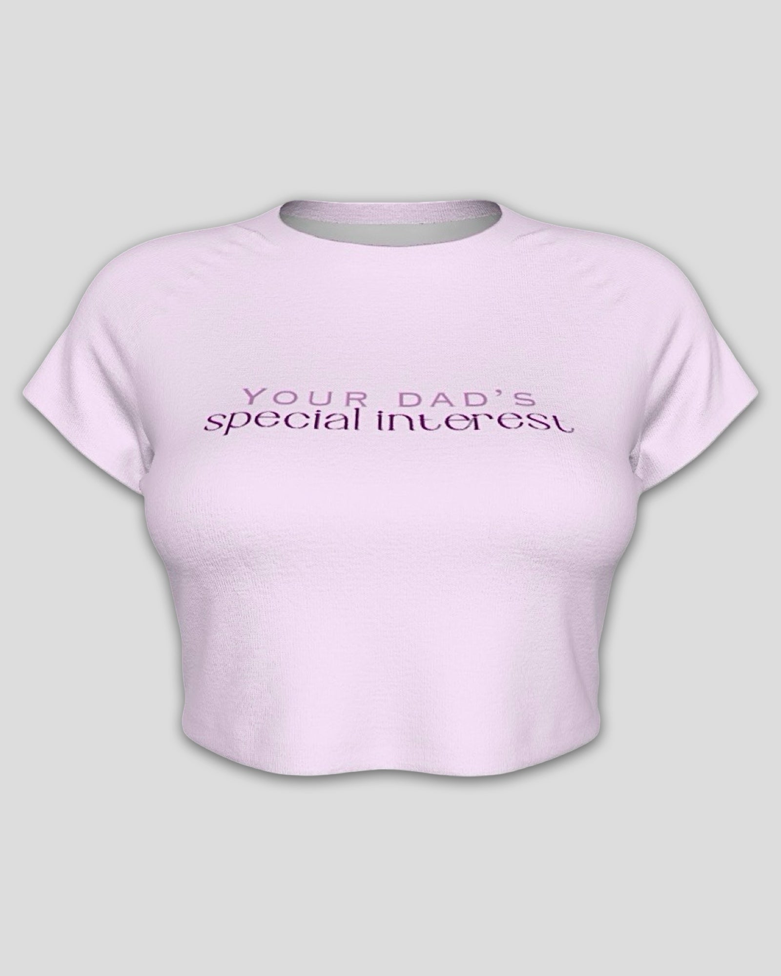 Your Dad’s Special Interest Raglan Sleeve Crop Baby Tee