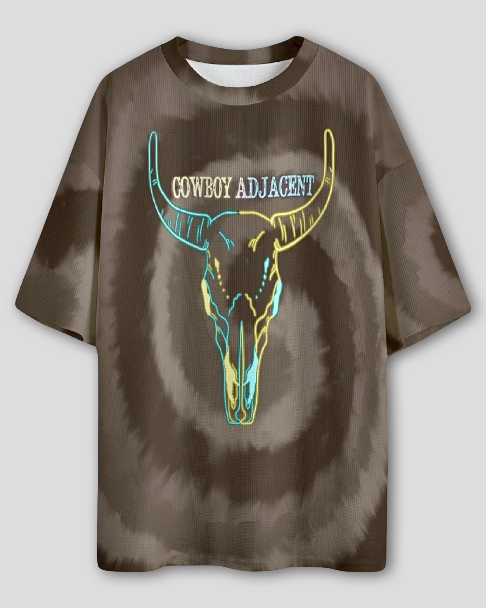 Cowboy Adjacent Premium Drop Shoulder Graphic T-Shirt