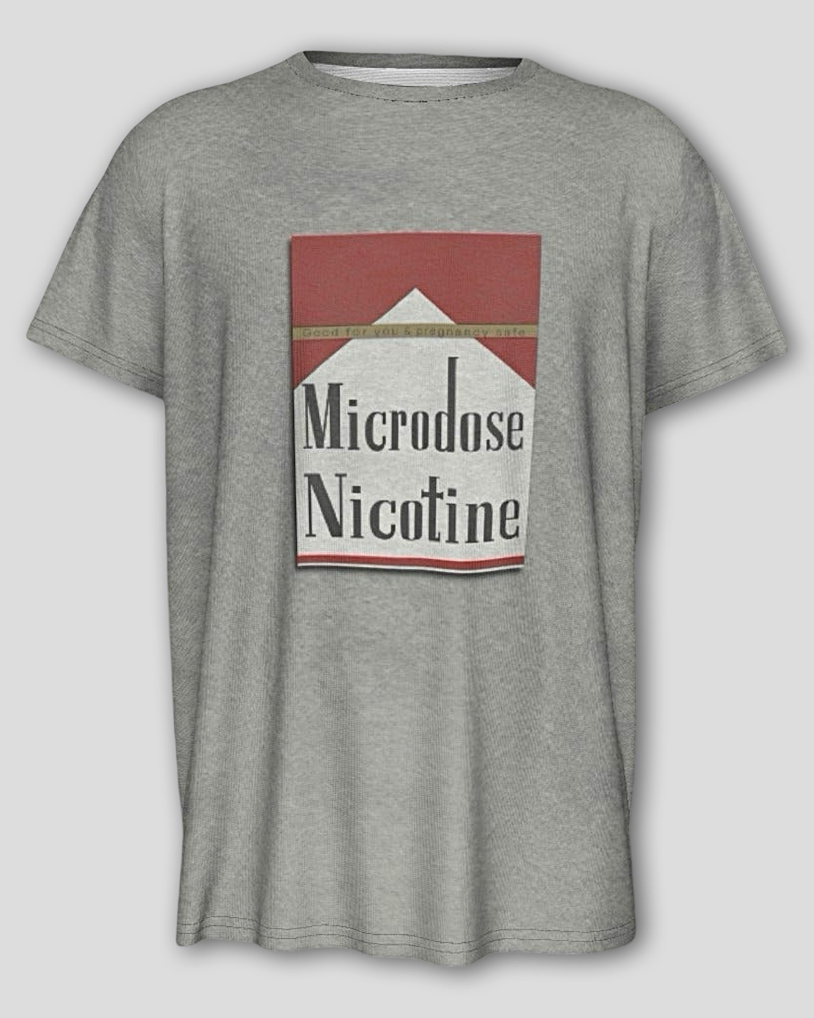 Microdose Nicotine Distressed Print T Shirt