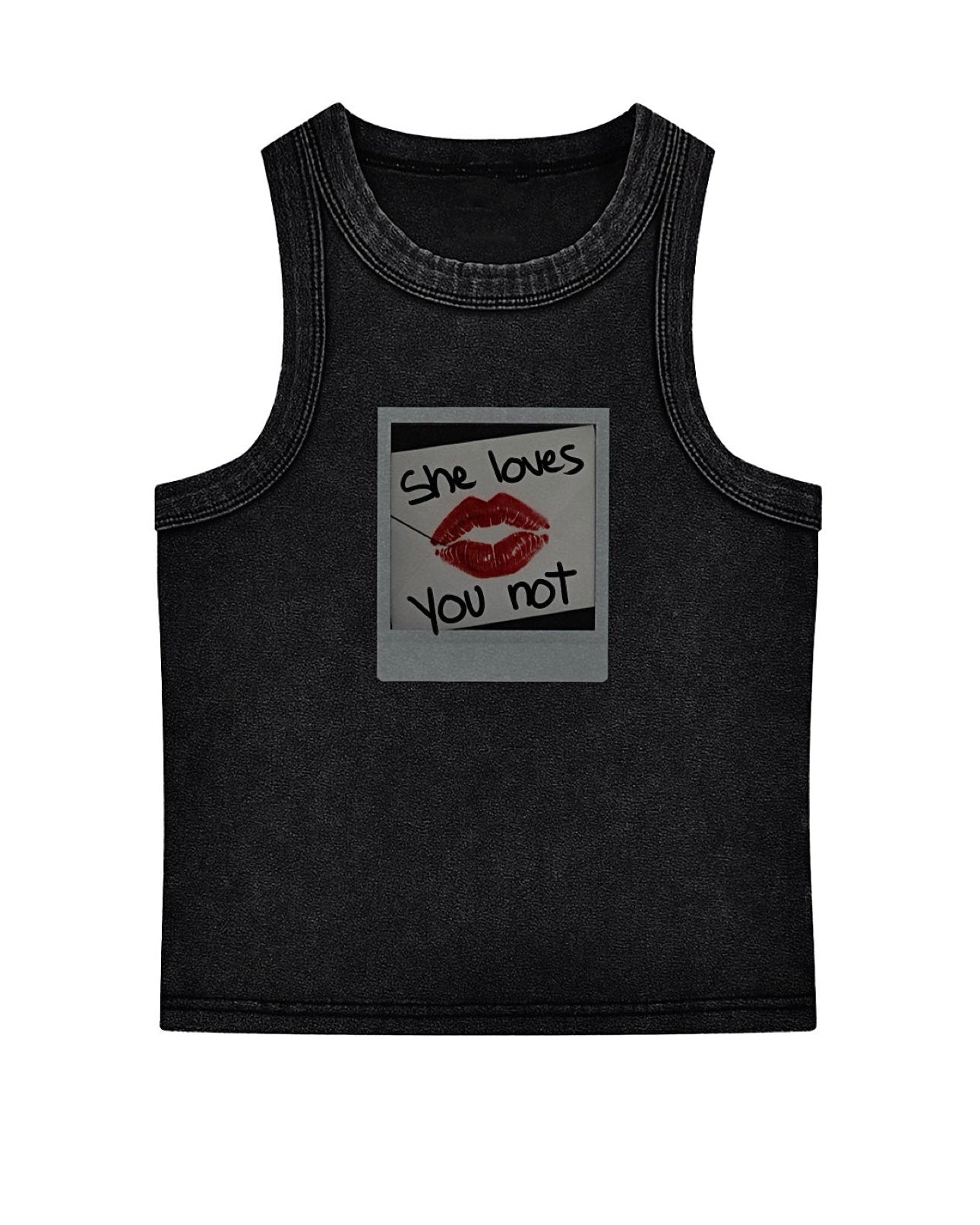 She Loves You Not Vintage Washed Tank Top
