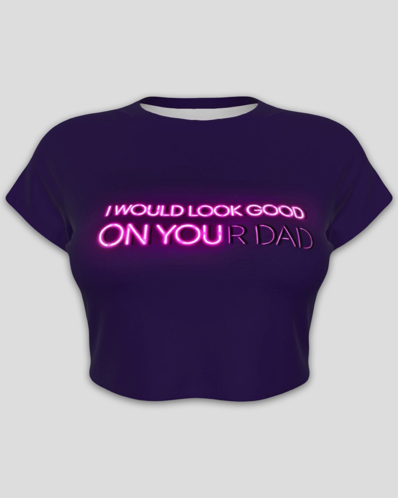 I Would Look Good On Raglan Sleeve Crop Baby Tee