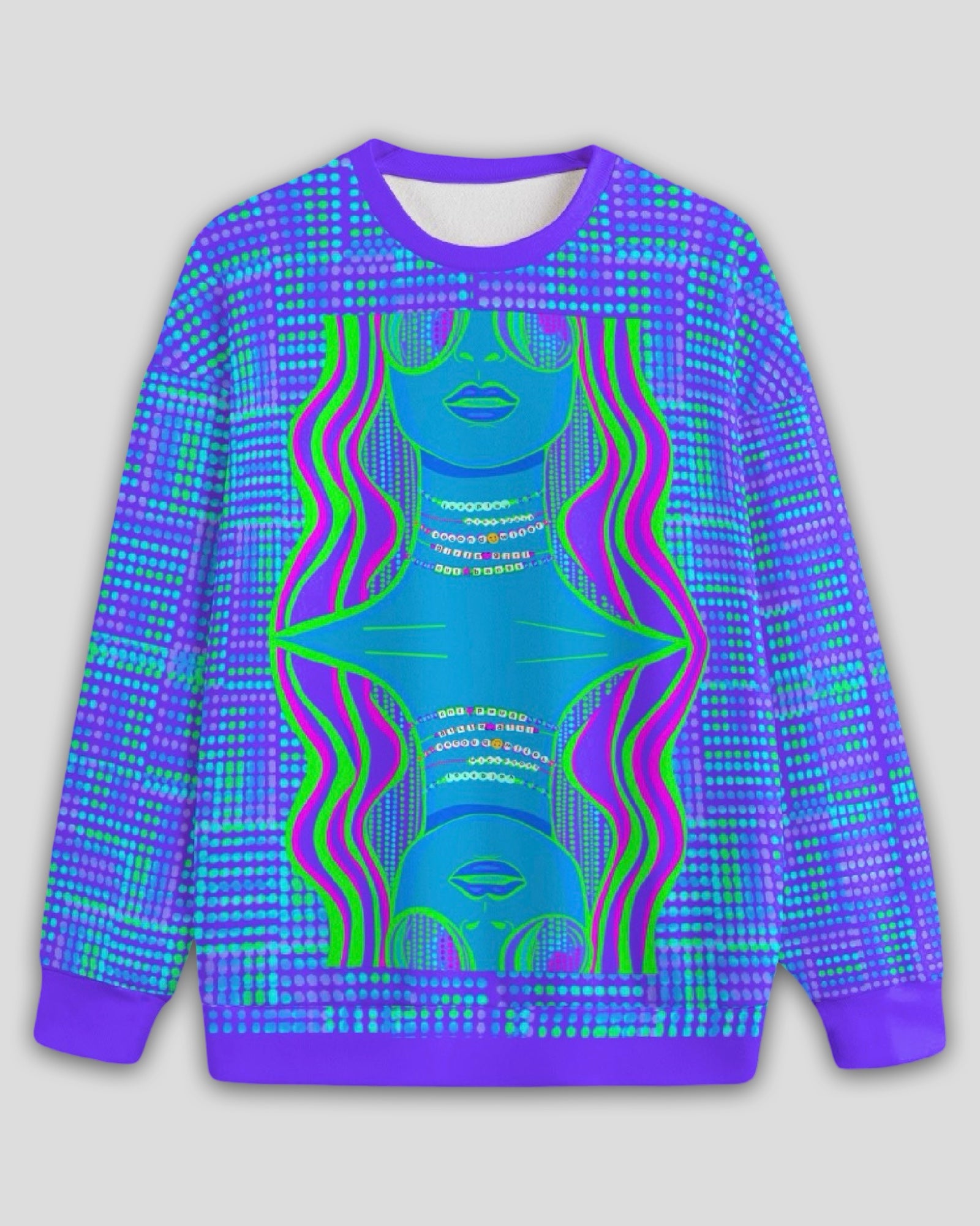 Microdose & Mirrors Unisex Drop Shoulder Premium Hacci Knit Pullover