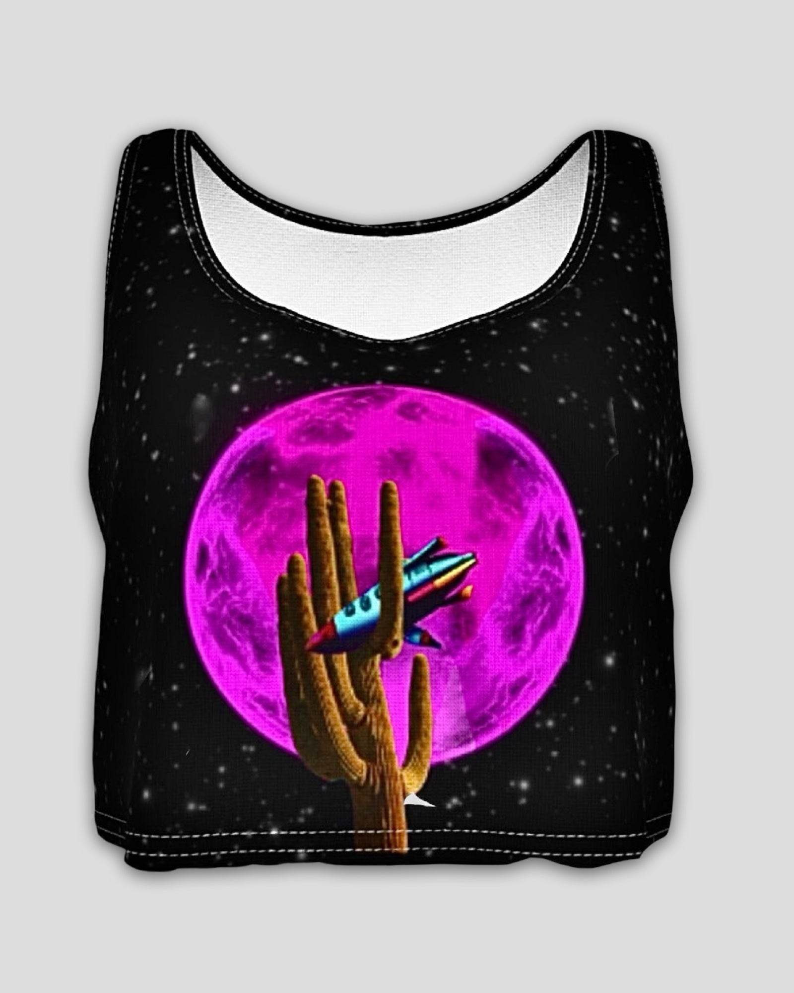 I am a Space Cowboy Relaxed Fit Jersey Crop Tank Top
