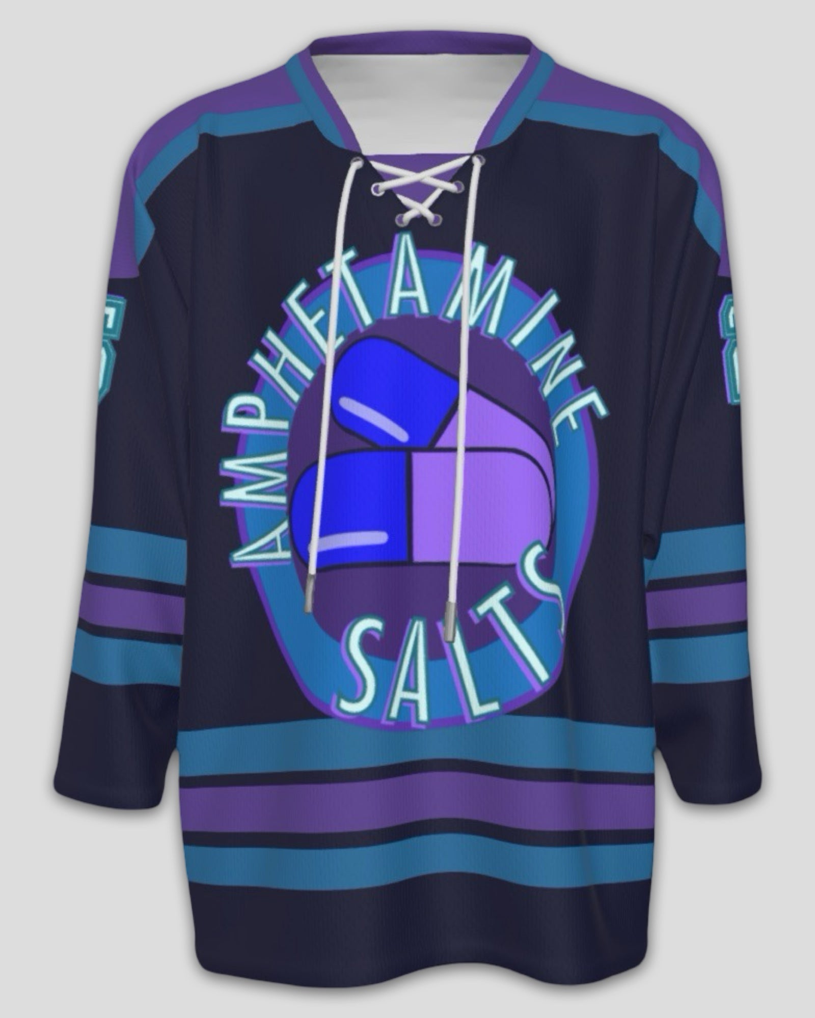 Amphetamine Salts Lace Up Unisex Hockey Jersey