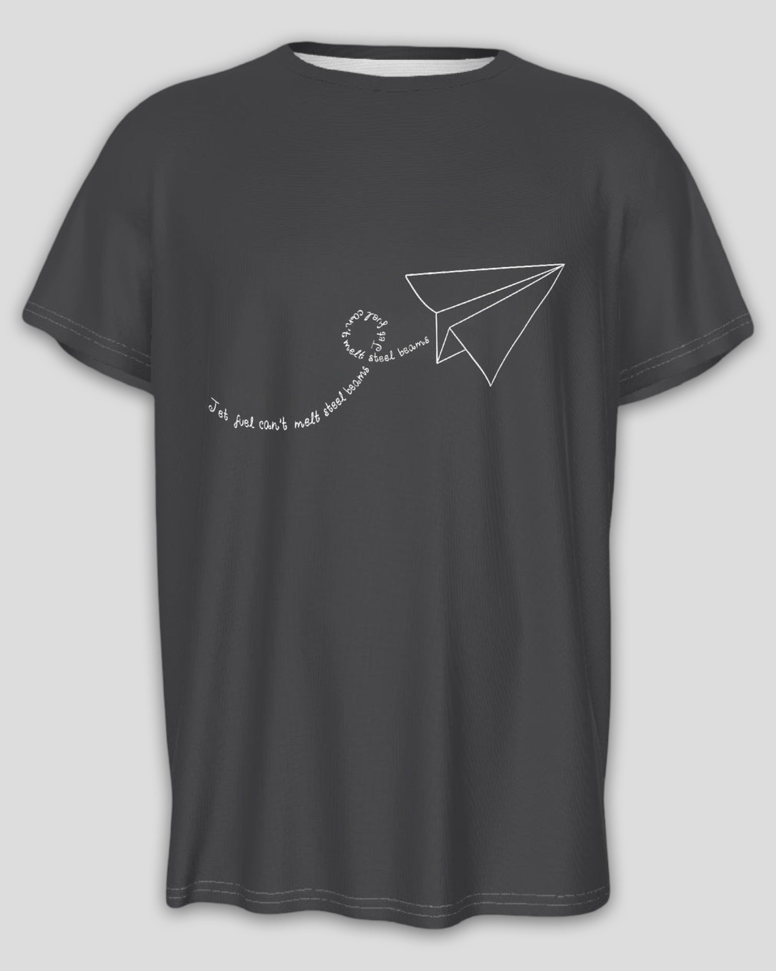 Jet Fuel Crew Neck Jersey Knit Unisex Graphic T-Shirt