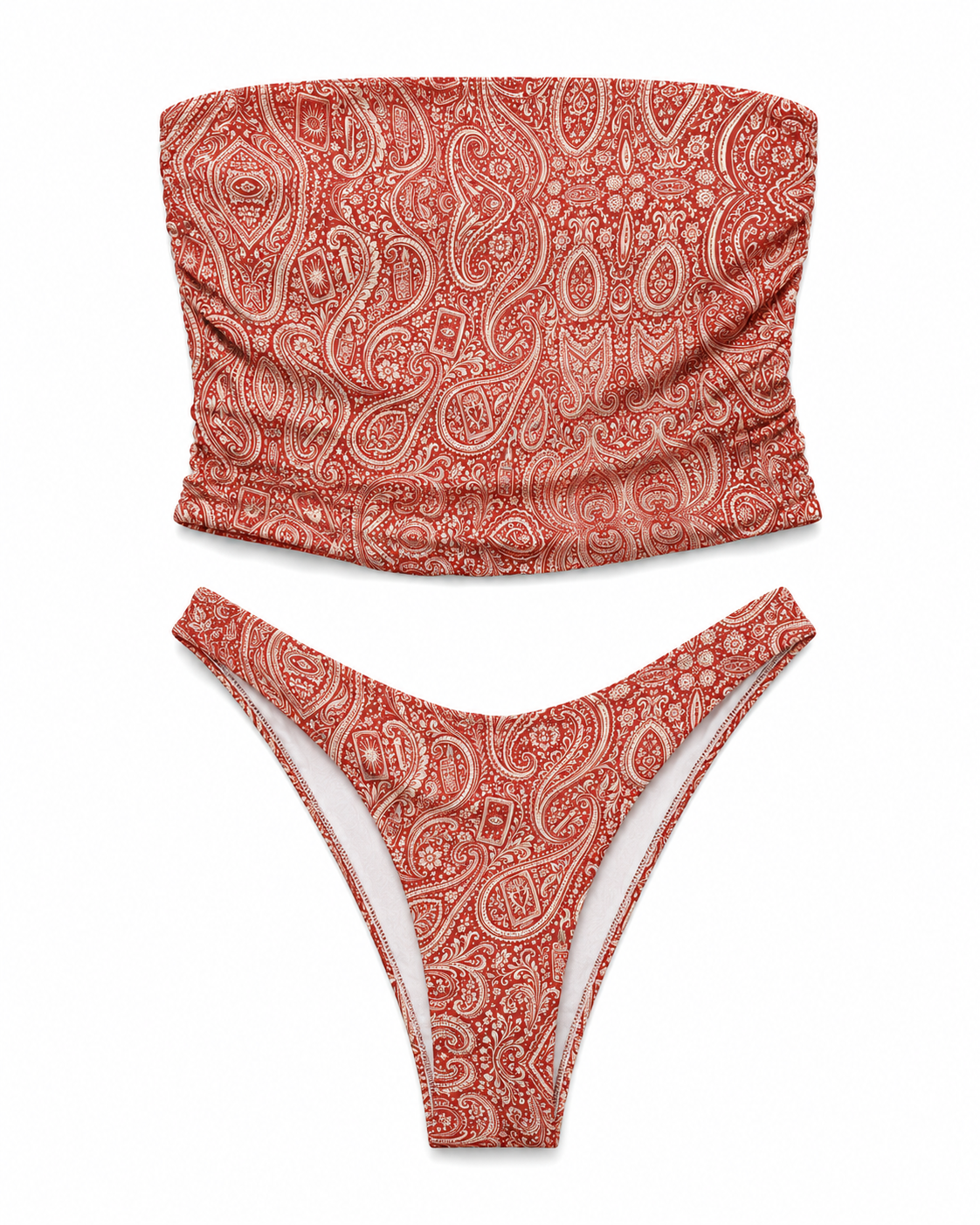 Tarot & Tobacco Paisley Tube Top and Panties Set